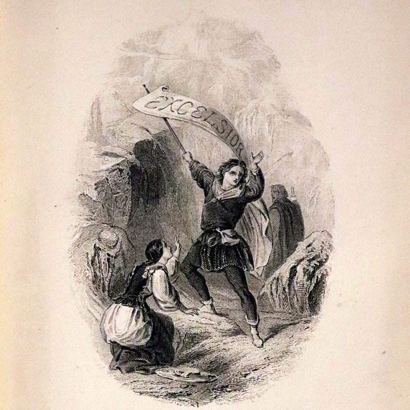 1880 Nice Victorian Binding - The Poetical Works of Henry Wadsworth Longfellow. Illustrated.