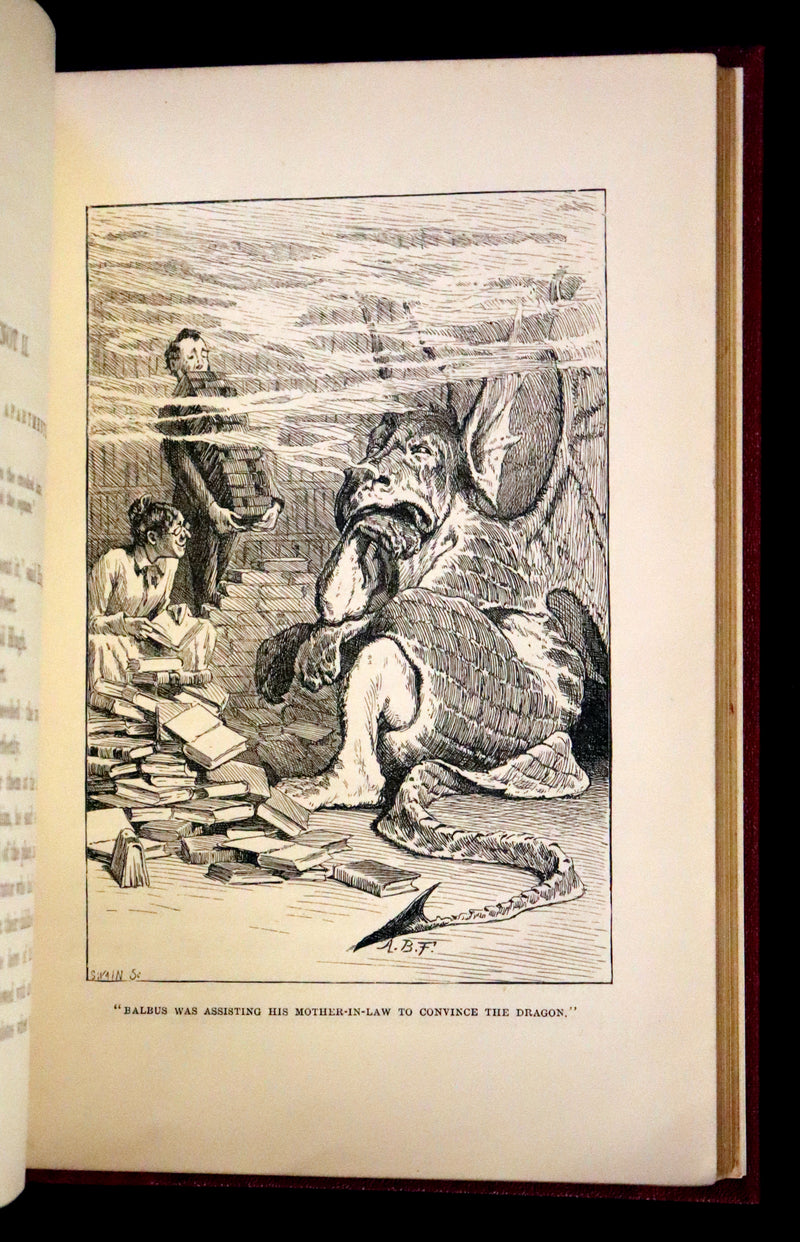 1885 Rare First Edition Book - A Tangled Tale by Lewis Carroll, illustrated by Arthur B. Frost.
