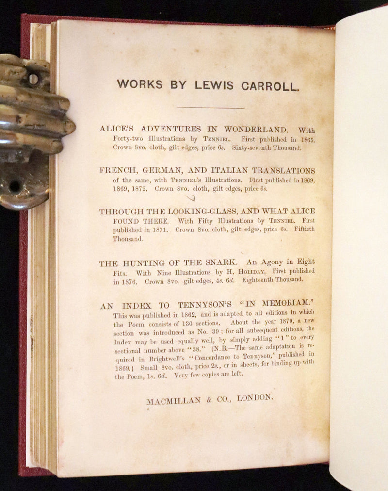 1885 Rare First Edition Book - A Tangled Tale by Lewis Carroll, illustrated by Arthur B. Frost.