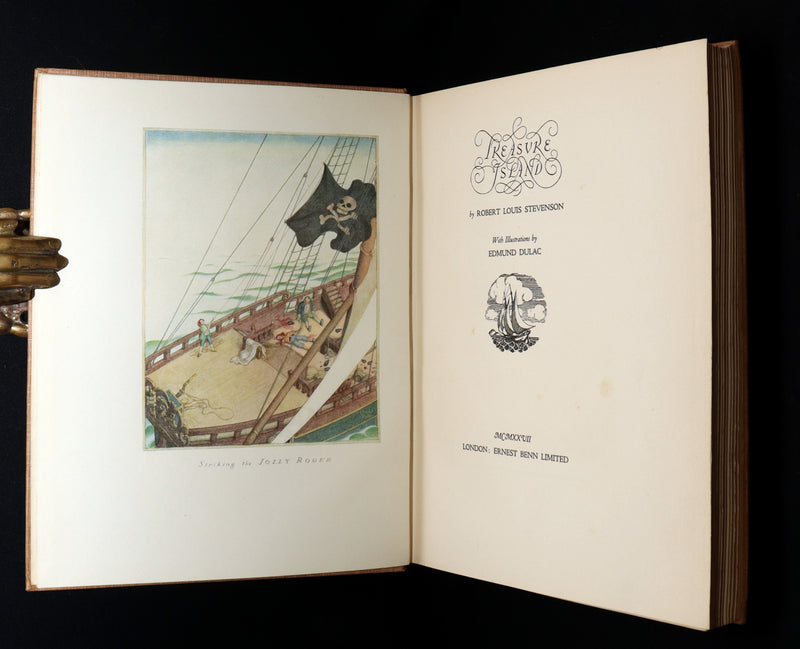 1927 First Edmund Dulac Illustrated Edition - Treasure Island by Louis Stevenson