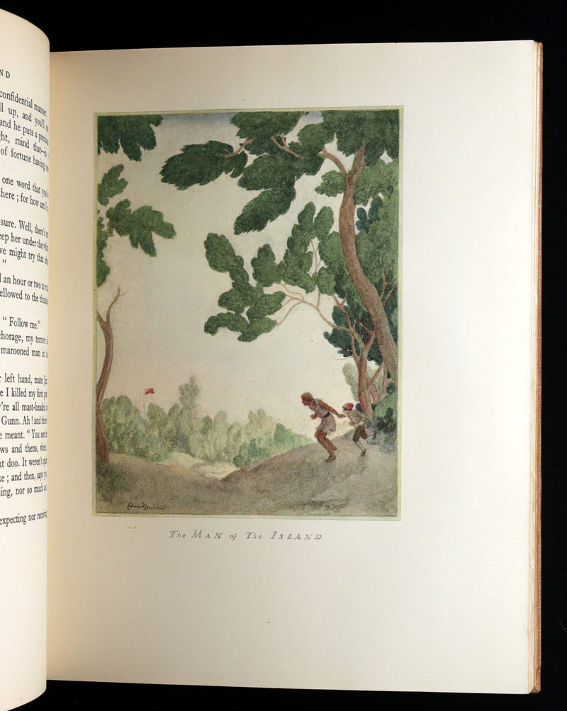 1927 First Edmund Dulac Illustrated Edition - Treasure Island by Louis Stevenson