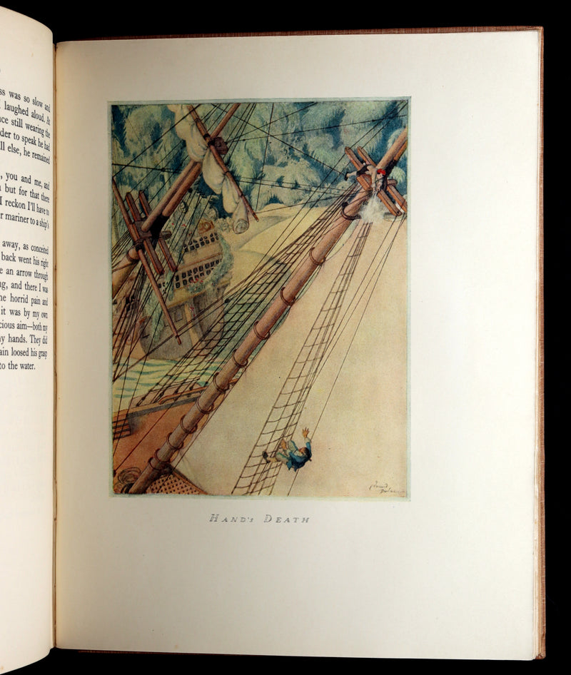 1927 First Edmund Dulac Illustrated Edition - Treasure Island by Louis Stevenson