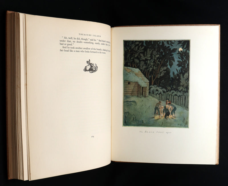 1927 First Edmund Dulac Illustrated Edition - Treasure Island by Louis Stevenson