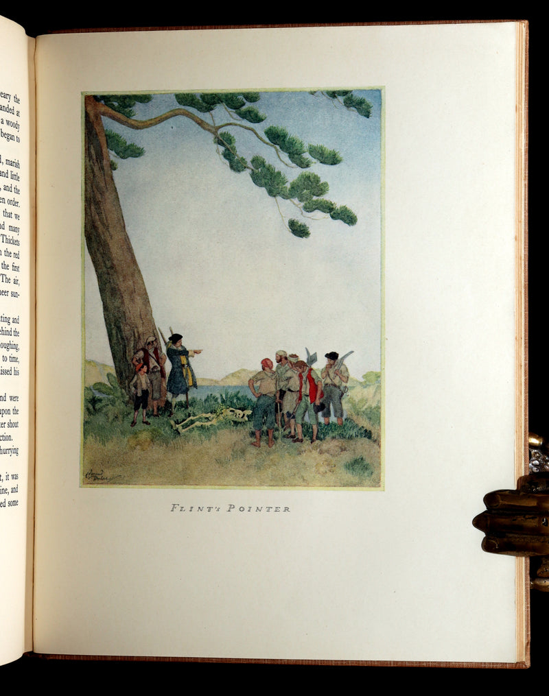 1927 First Edmund Dulac Illustrated Edition - Treasure Island by Louis Stevenson