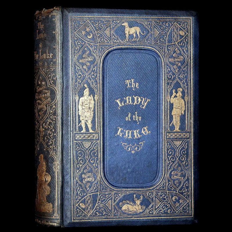1853 Rare Book - Lady of the Lake by Sir Walter Scott, Illustrated by Birket Foster and John Gilbert.