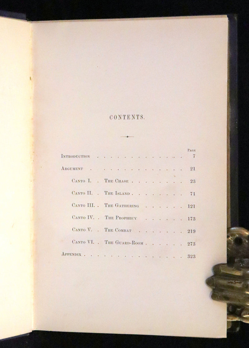 1853 Rare Book - Lady of the Lake by Sir Walter Scott, Illustrated by Birket Foster and John Gilbert.