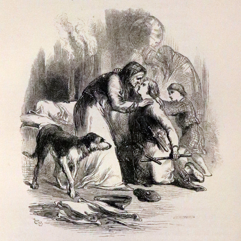 1853 Rare Book - Lady of the Lake by Sir Walter Scott, Illustrated by Birket Foster and John Gilbert.