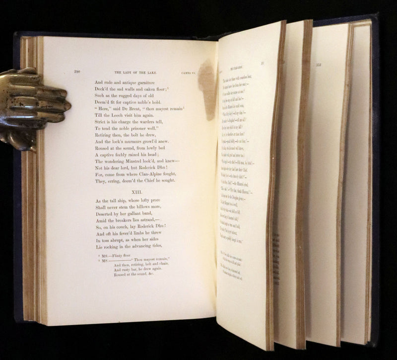 1853 Rare Book - Lady of the Lake by Sir Walter Scott, Illustrated by Birket Foster and John Gilbert.
