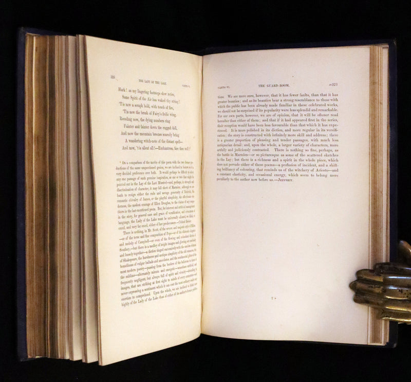 1853 Rare Book - Lady of the Lake by Sir Walter Scott, Illustrated by Birket Foster and John Gilbert.