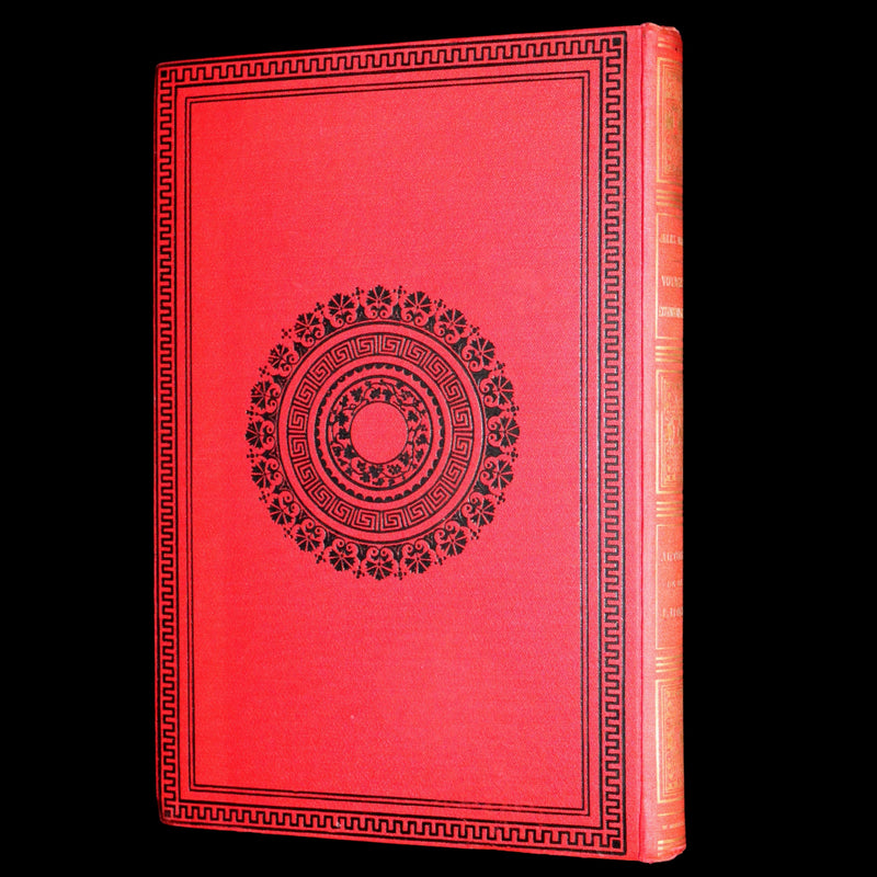 1880 Rare French Book - Around the Moon (Autour de la Lune) by Jules Verne. Illustrated.