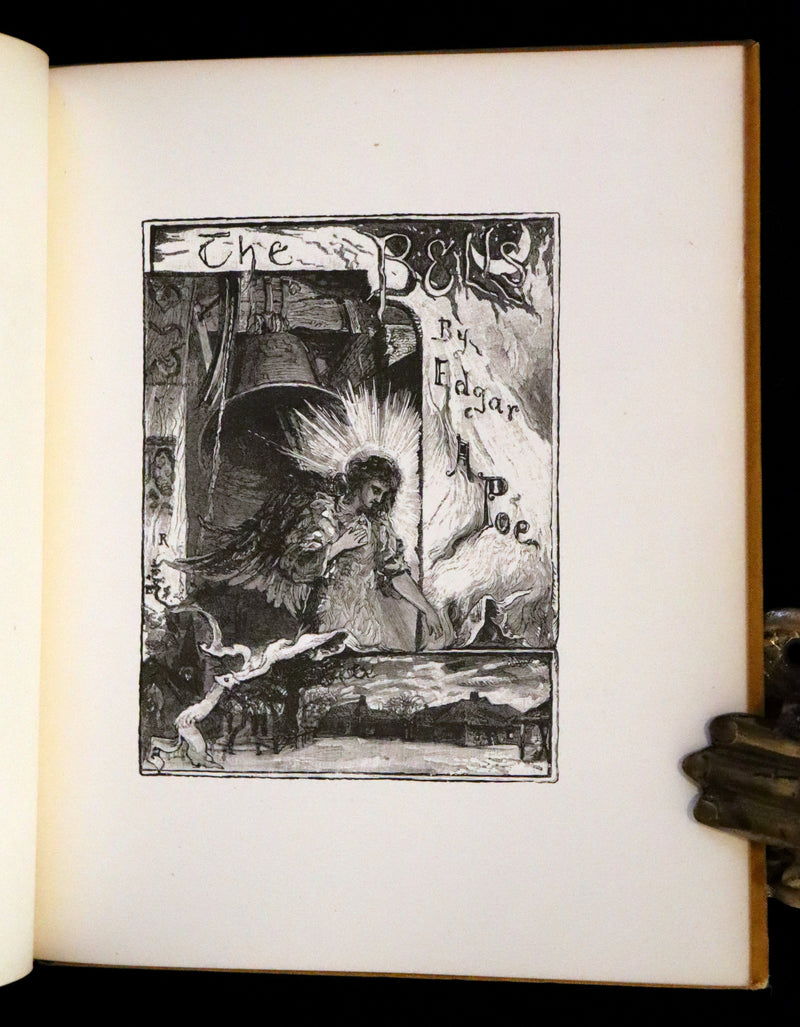 1881 Rare Book - The Bells by Edgar Allan Poe. Illustrated.