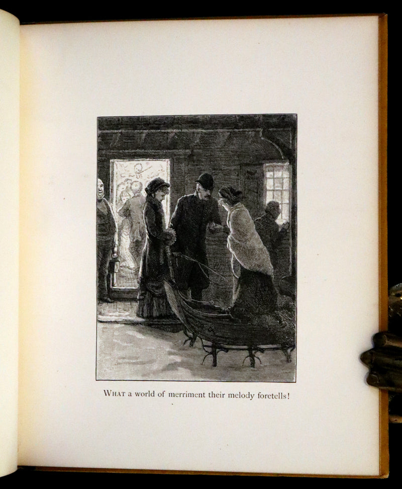 1881 Rare Book - The Bells by Edgar Allan Poe. Illustrated.