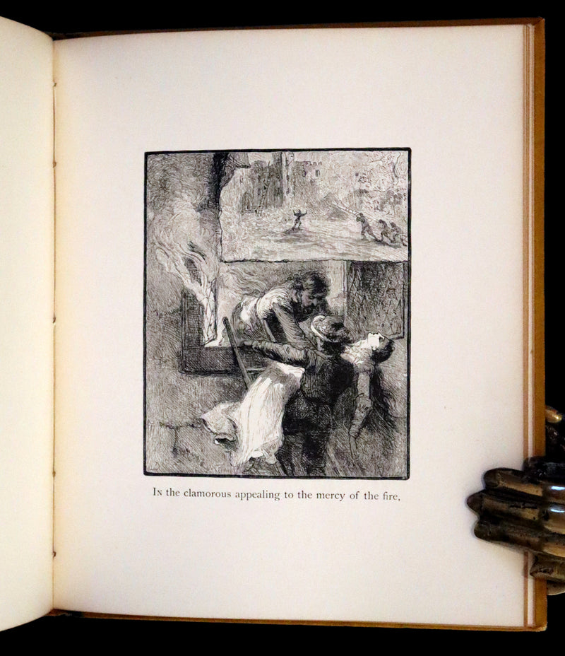 1881 Rare Book - The Bells by Edgar Allan Poe. Illustrated.