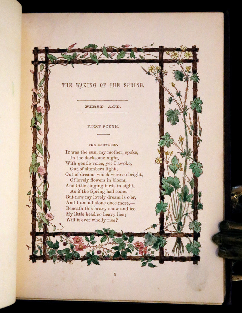 1861 Scarce Book - Little Bird Red and Little Bird Blue: A Tale of the Woods.