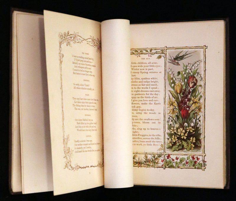 1861 Scarce Book - Little Bird Red and Little Bird Blue: A Tale of the Woods.