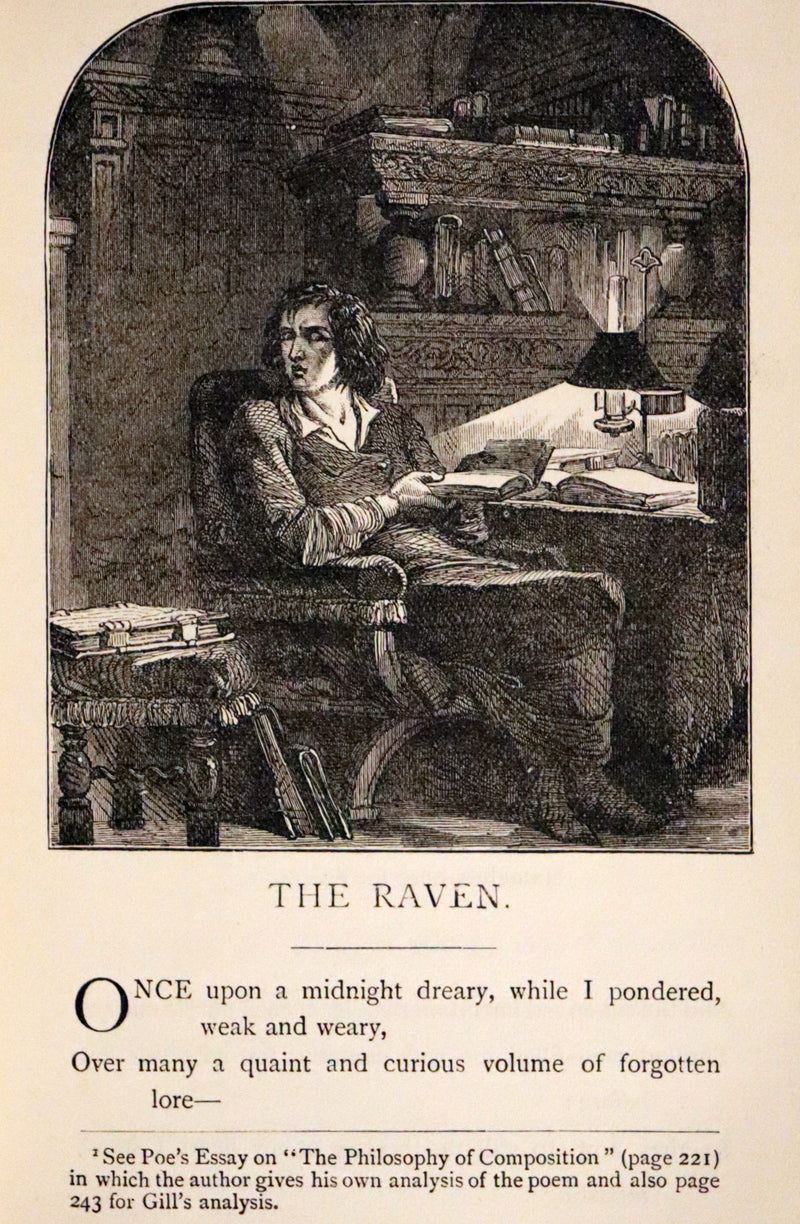 1890 Scarce Edition - The Poetical Works of Edgar Allan Poe Illustrated.