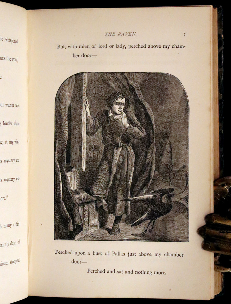 1890 Scarce Edition - The Poetical Works of Edgar Allan Poe Illustrated.