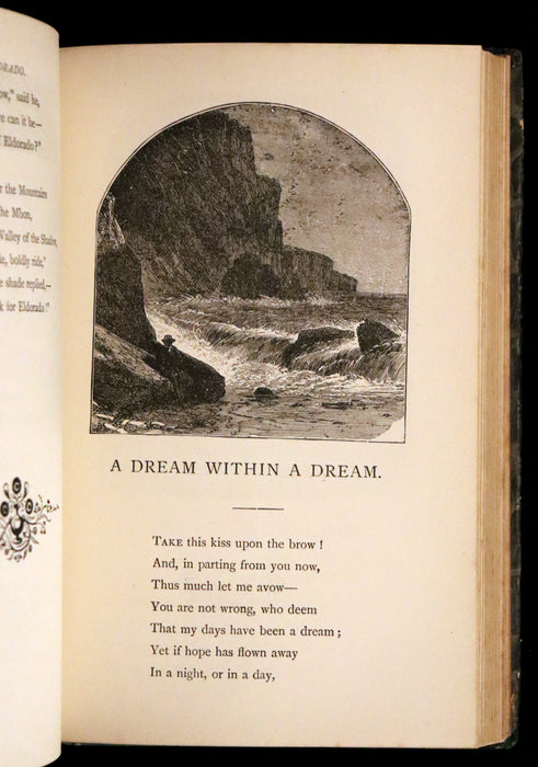 1890 Scarce Edition - The Poetical Works of Edgar Allan Poe Illustrated.