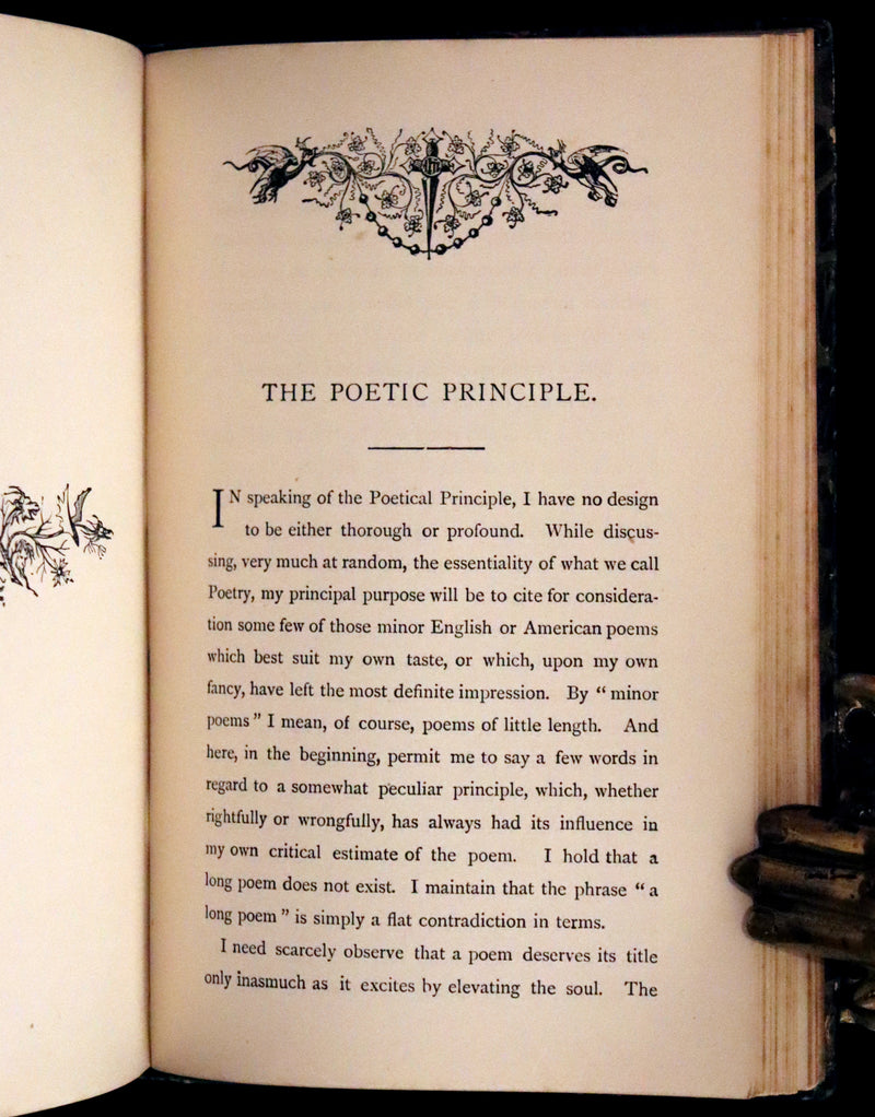 1890 Scarce Edition - The Poetical Works of Edgar Allan Poe Illustrated.