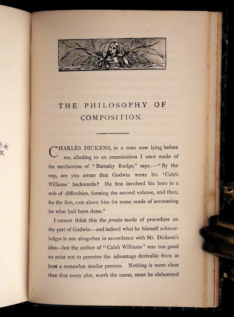 1890 Scarce Edition - The Poetical Works of Edgar Allan Poe Illustrated.