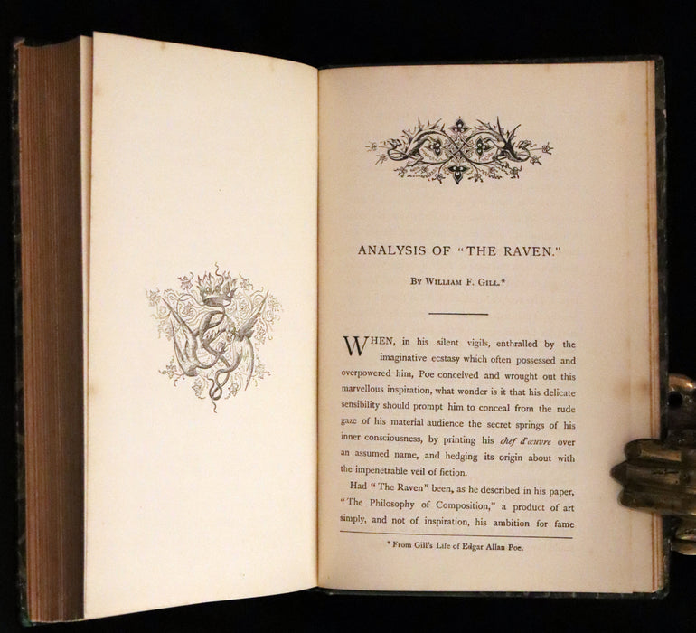 1890 Scarce Edition - The Poetical Works of Edgar Allan Poe Illustrated.