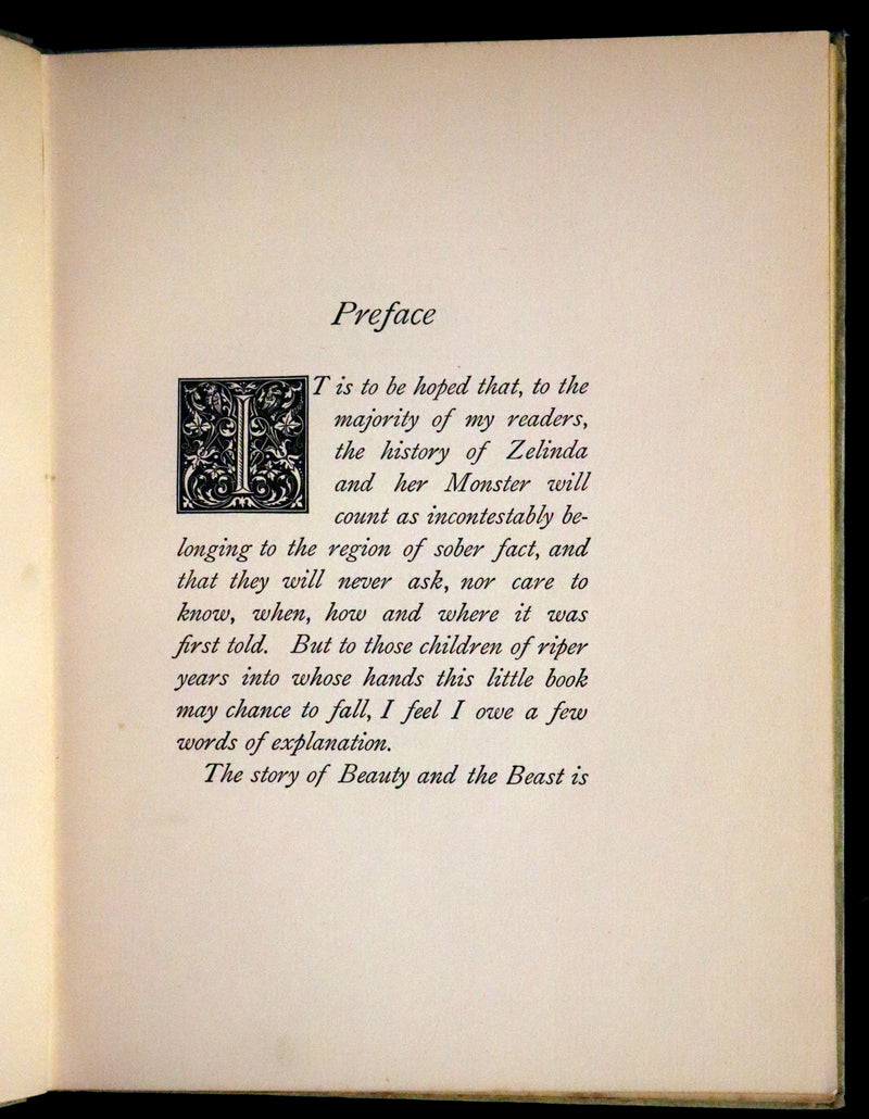 1895 Scarce Book - The Story of Zelinda and the Monster or, Beauty and the Beast