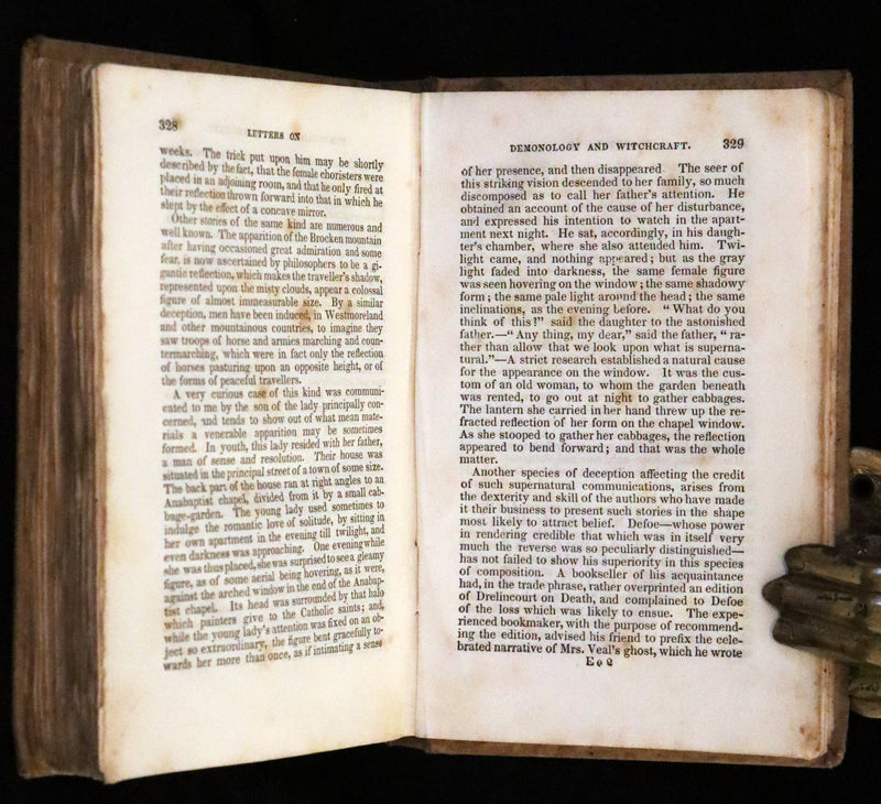 1836 Rare US Early Edition - Demonology and Witchcraft by Sir Walter Scott