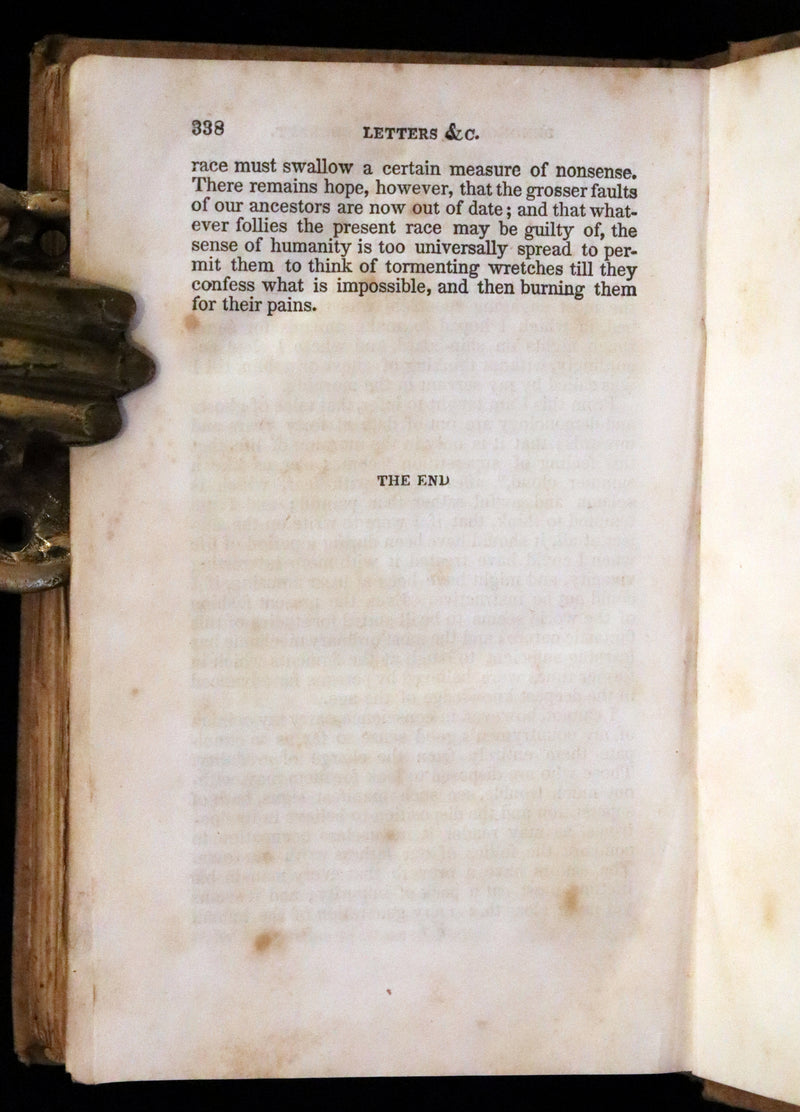 1836 Rare US Early Edition - Demonology and Witchcraft by Sir Walter Scott