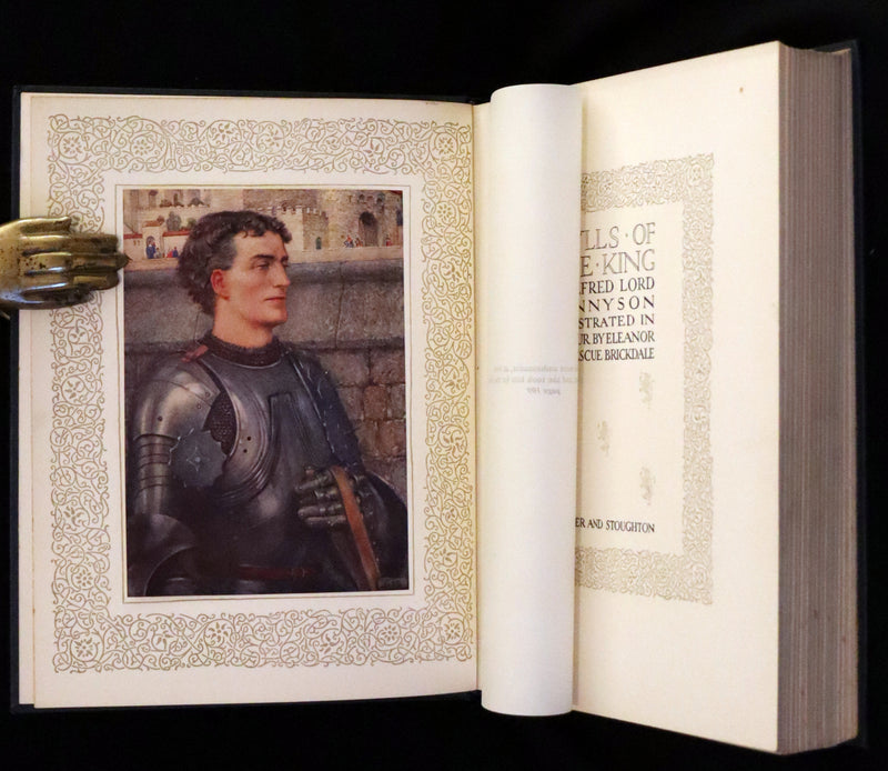1911 Rare Book by Pre-Raphaelite Eleanor F Brickdale - Idylls of the King Arthur