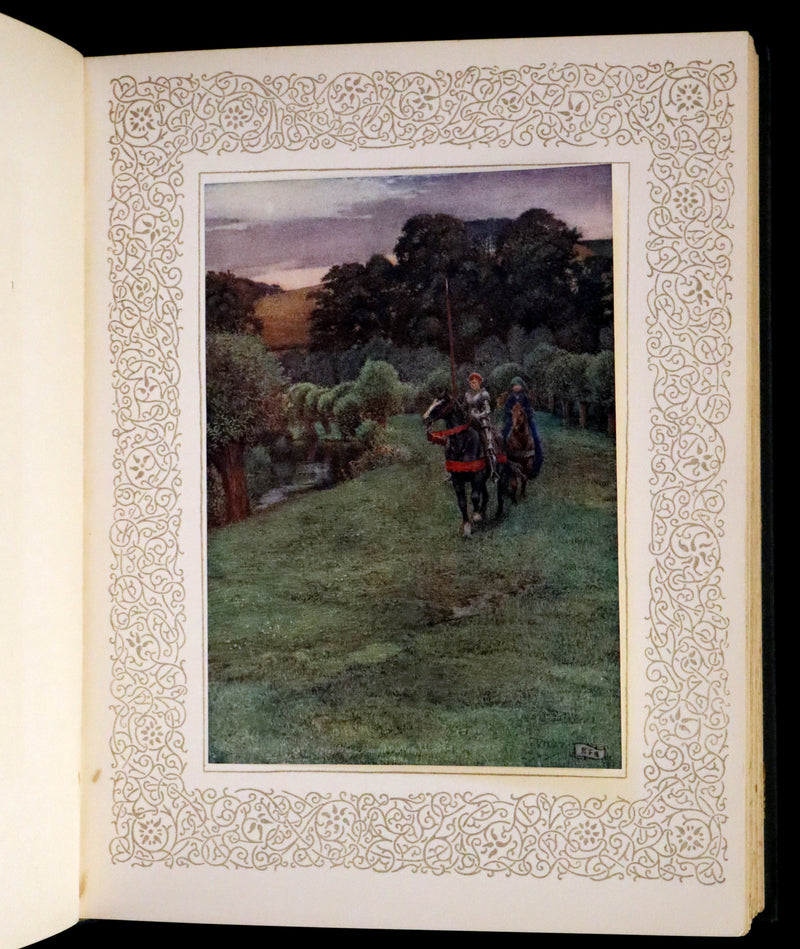 1911 Rare Book by Pre-Raphaelite Eleanor F Brickdale - Idylls of the King Arthur
