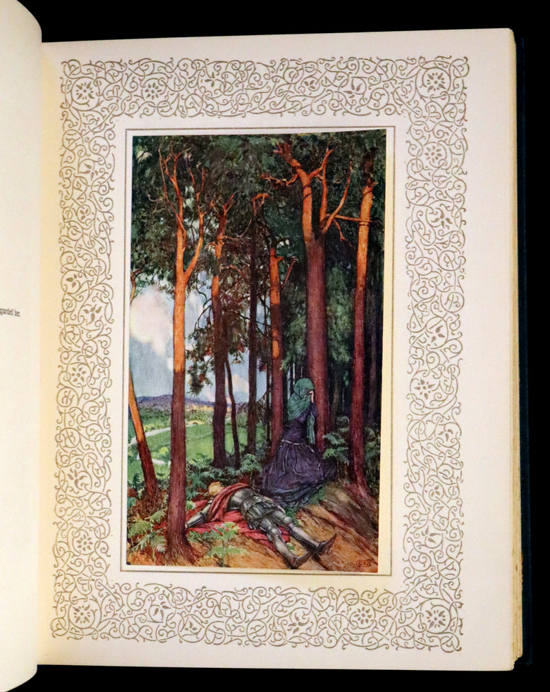 1911 Rare Book by Pre-Raphaelite Eleanor F Brickdale - Idylls of the King Arthur