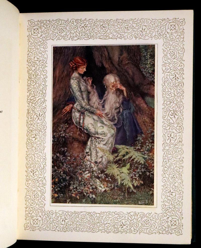 1911 Rare Book by Pre-Raphaelite Eleanor F Brickdale - Idylls of the King Arthur
