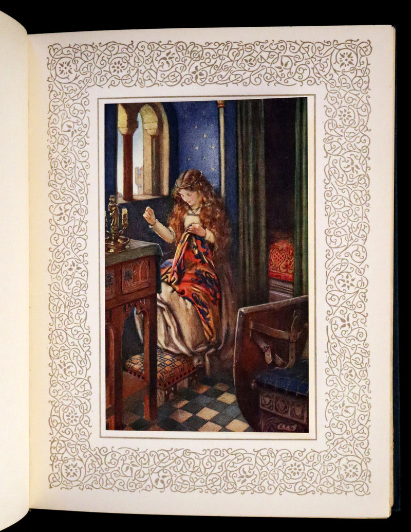 1911 Rare Book by Pre-Raphaelite Eleanor F Brickdale - Idylls of the King Arthur