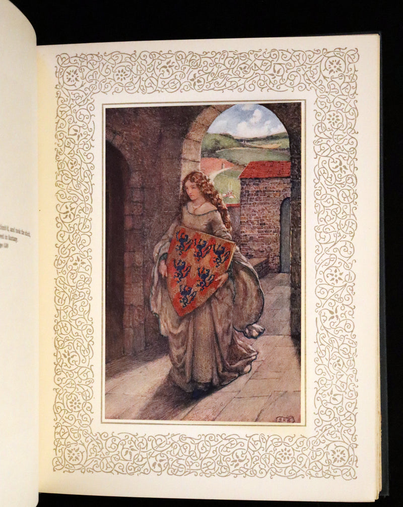 1911 Rare Book by Pre-Raphaelite Eleanor F Brickdale - Idylls of the King Arthur