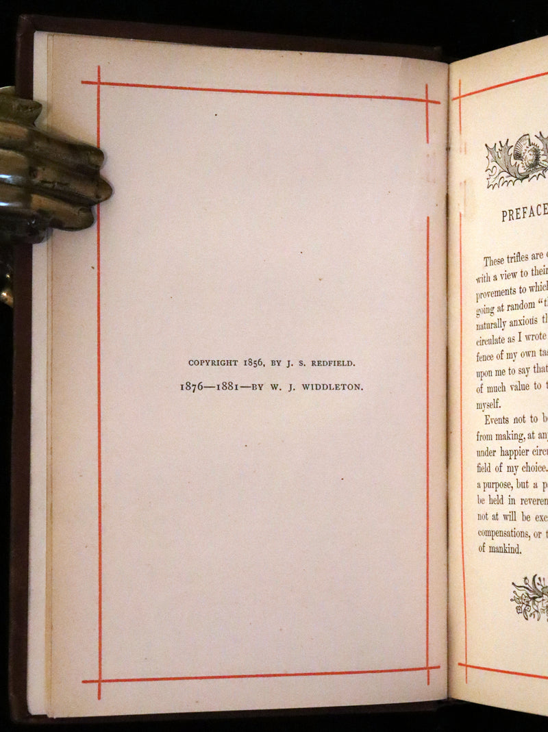 1881 Rare Book - Poems of Edgar Allan POE ; The Raven, Lenore, Ulalume,...
