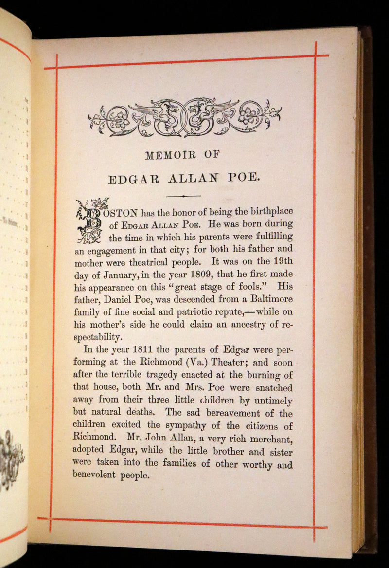 1881 Rare Book - Poems of Edgar Allan POE ; The Raven, Lenore, Ulalume,...