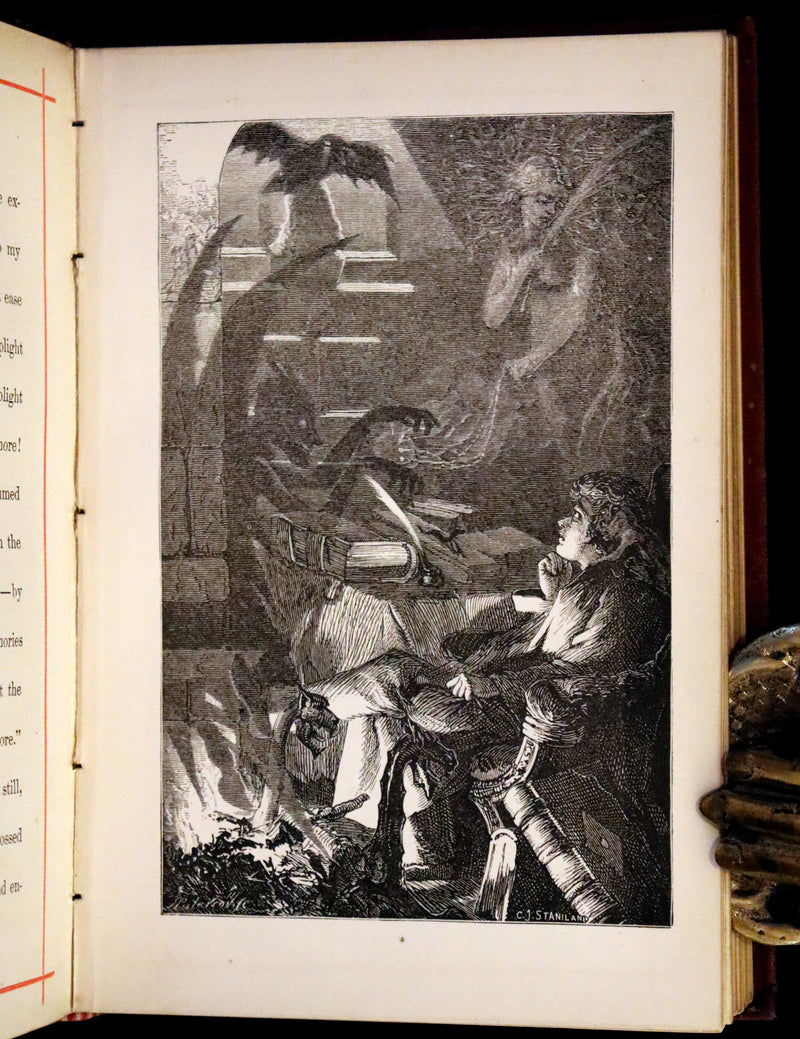 1881 Rare Book - Poems of Edgar Allan POE ; The Raven, Lenore, Ulalume,...