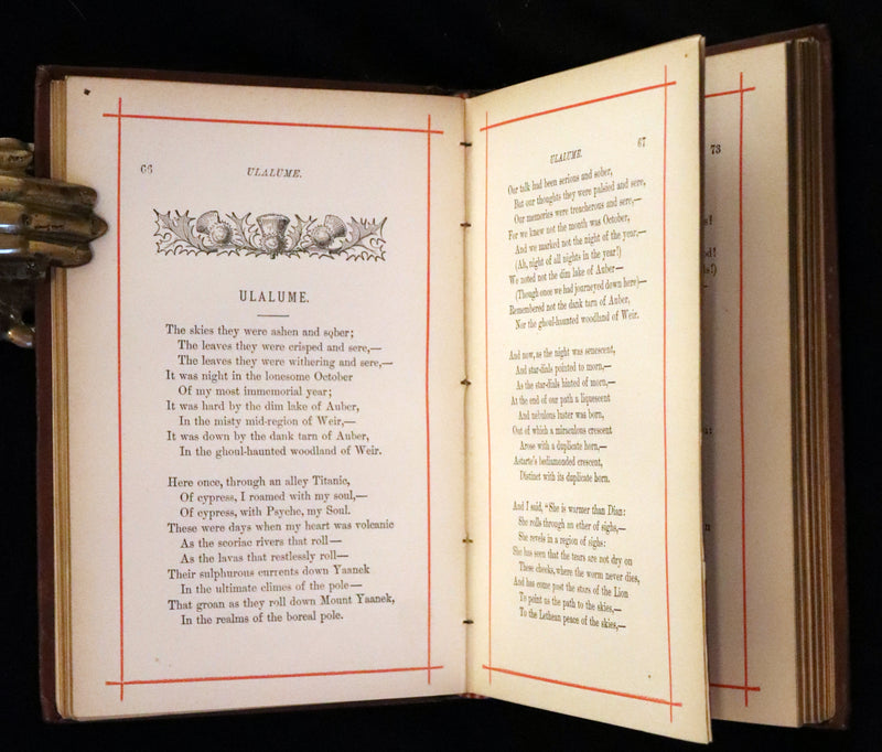 1881 Rare Book - Poems of Edgar Allan POE ; The Raven, Lenore, Ulalume,...