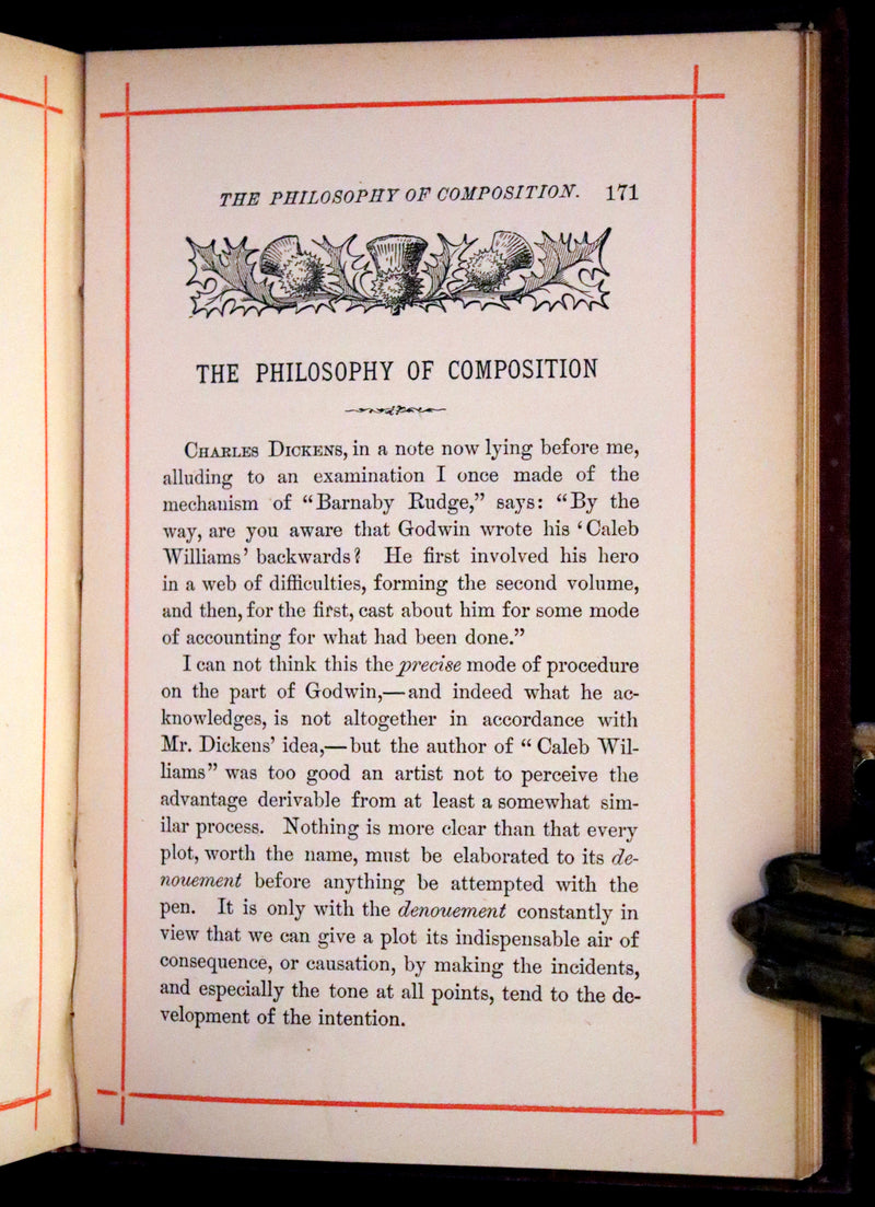 1881 Rare Book - Poems of Edgar Allan POE ; The Raven, Lenore, Ulalume,...