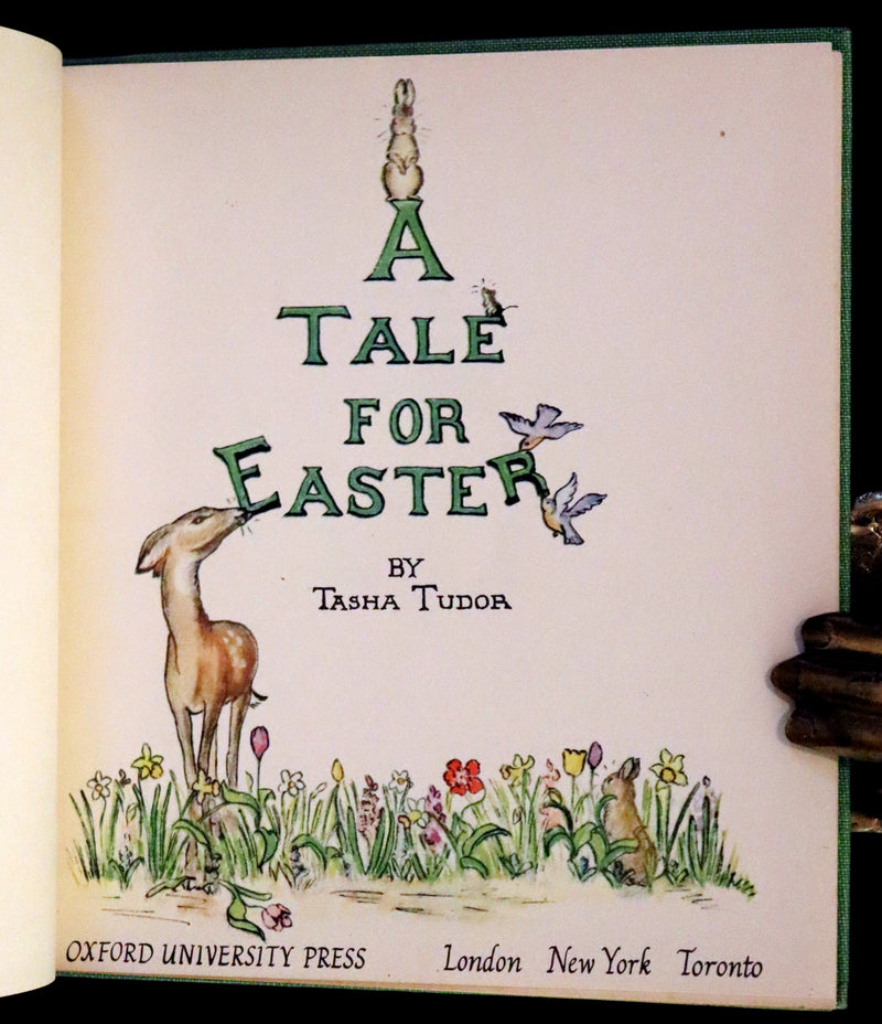 1941 Rare First Edition - A Tale for Easter illustrated by Tasha Tudor