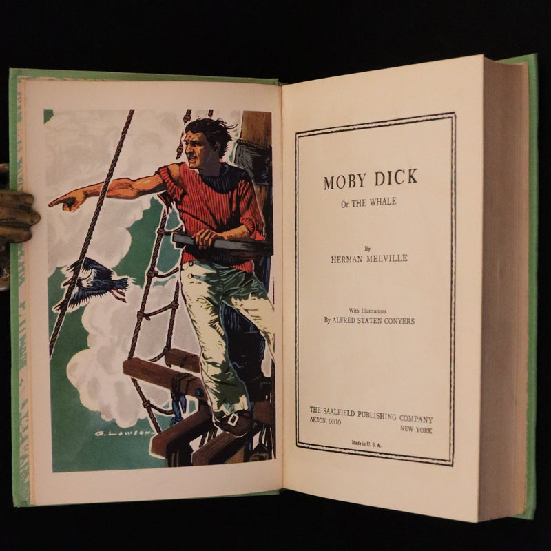 1931 Rare with Dust Jacket - Moby Dick by Herman Melville Illustrated by Conyers