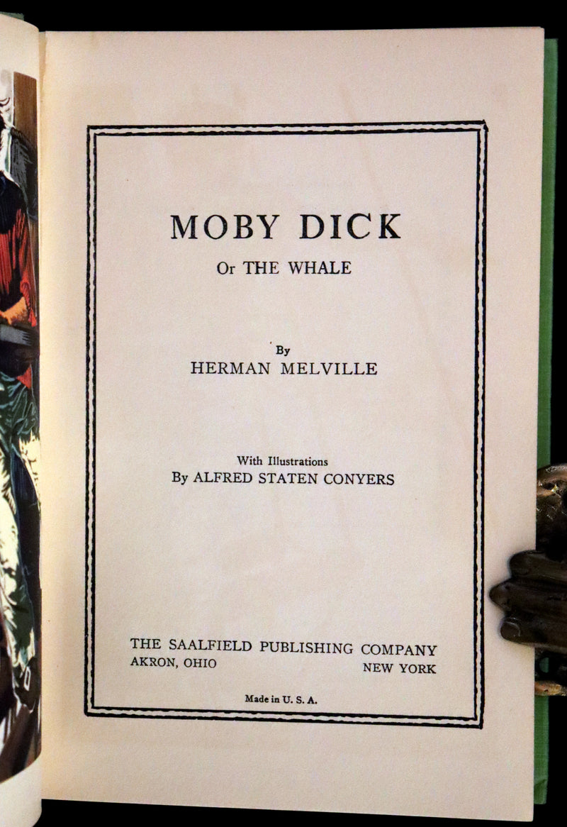 1931 Rare with Dust Jacket - Moby Dick by Herman Melville Illustrated by Conyers