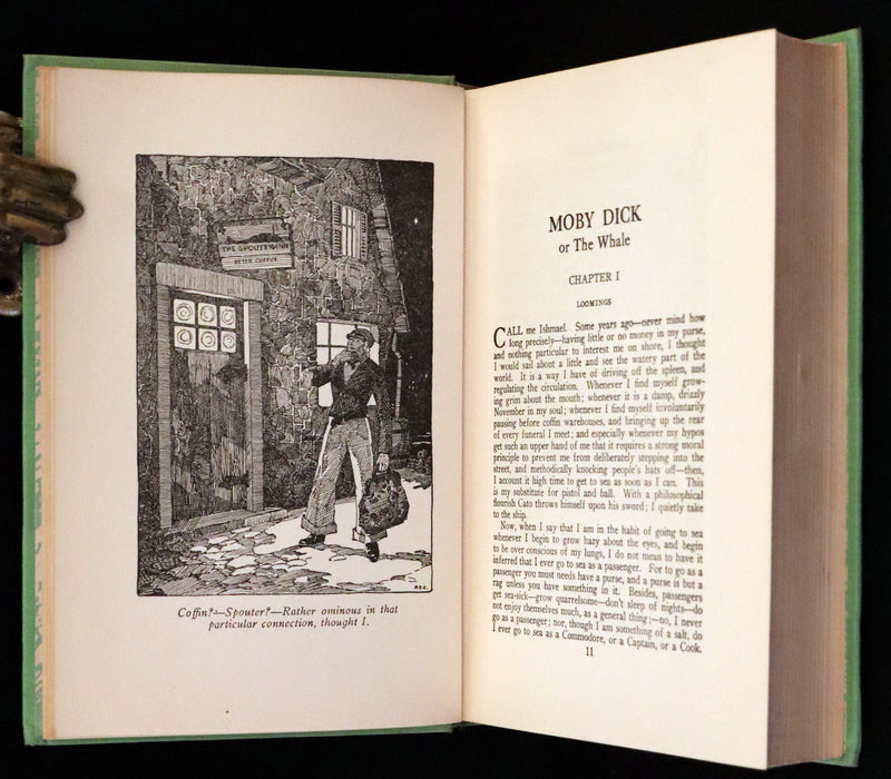 1931 Rare with Dust Jacket - Moby Dick by Herman Melville Illustrated by Conyers