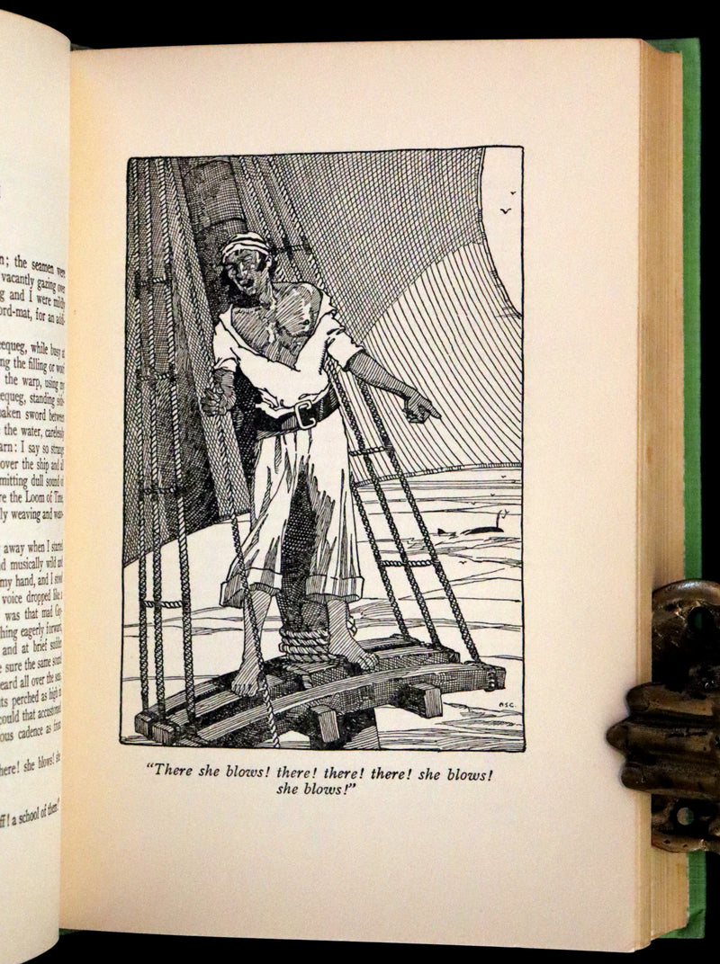 1931 Rare with Dust Jacket - Moby Dick by Herman Melville Illustrated by Conyers