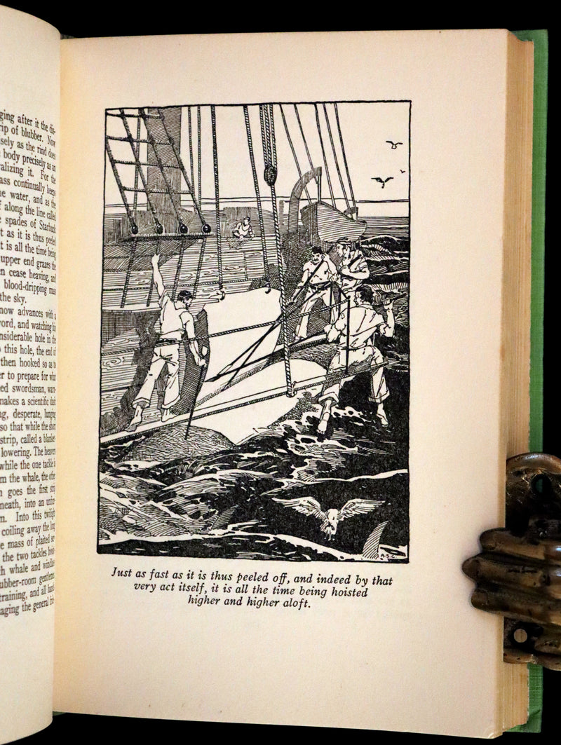 1931 Rare with Dust Jacket - Moby Dick by Herman Melville Illustrated by Conyers
