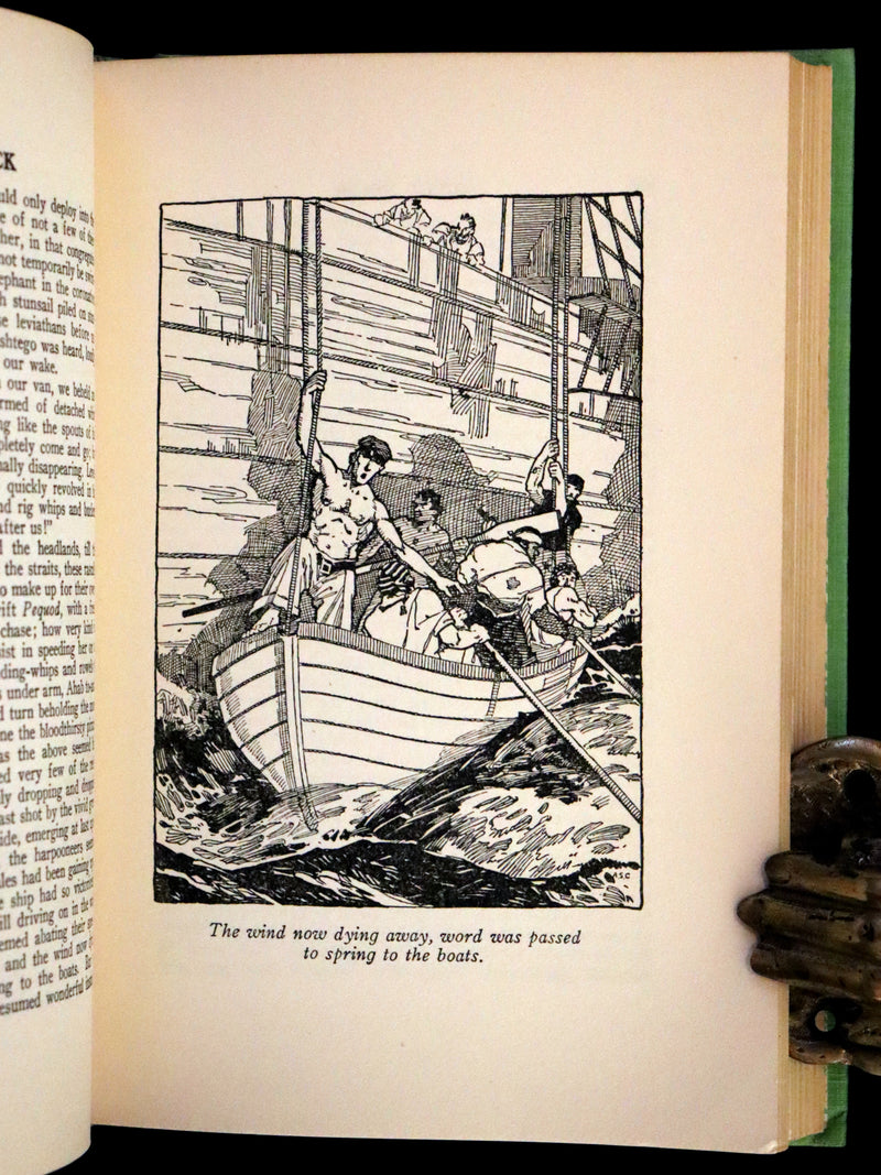 1931 Rare with Dust Jacket - Moby Dick by Herman Melville Illustrated by Conyers