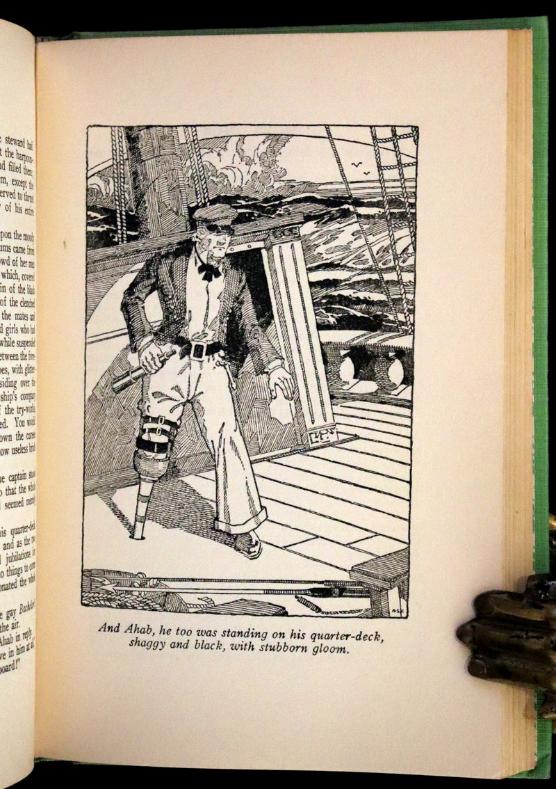 1931 Rare with Dust Jacket - Moby Dick by Herman Melville Illustrated by Conyers