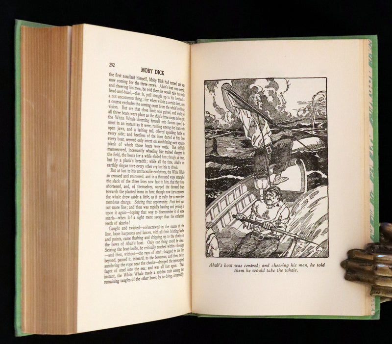 1931 Rare with Dust Jacket - Moby Dick by Herman Melville Illustrated by Conyers