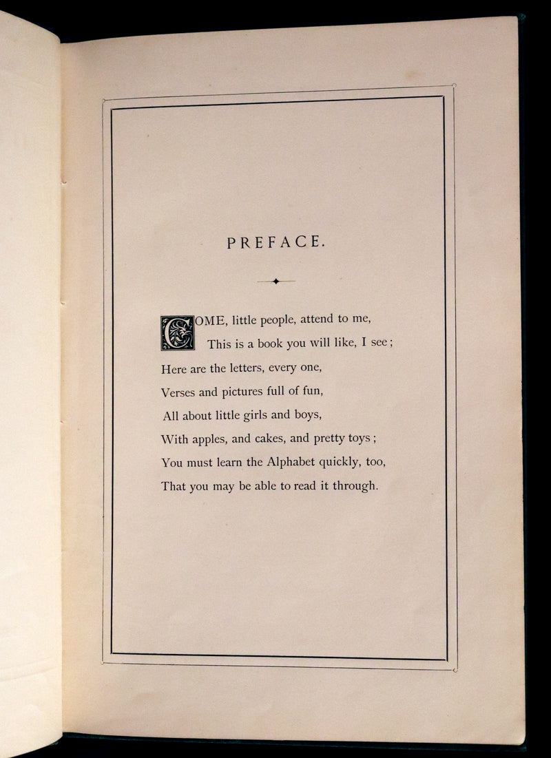 1867 Scarce Book - Little Lily's Alphabet Illustrated by Oscar Pletsch