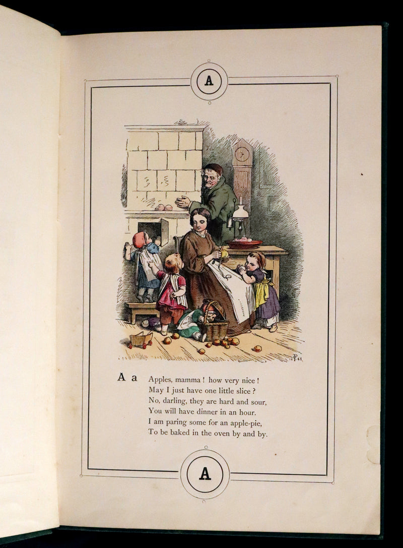 1867 Scarce Book - Little Lily's Alphabet Illustrated by Oscar Pletsch